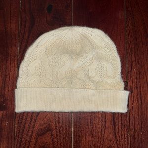 Cream cashmere beanie new!